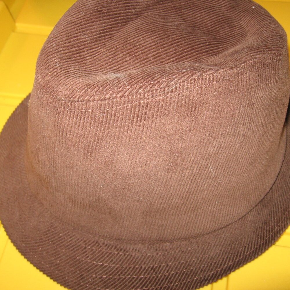 Target Brand Corduroy Trilby Hat Size XL Brown New